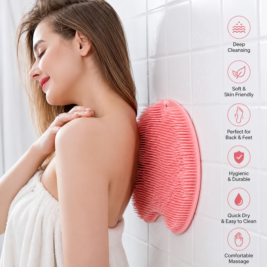 Silicone Multiuse Scrubber For Bath, Foot